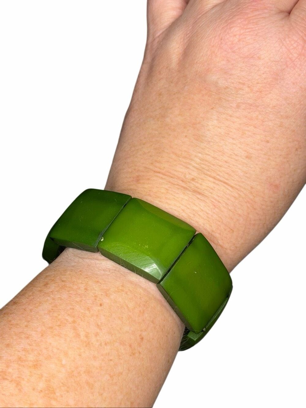 Nordstrom Green Wood Bracelet